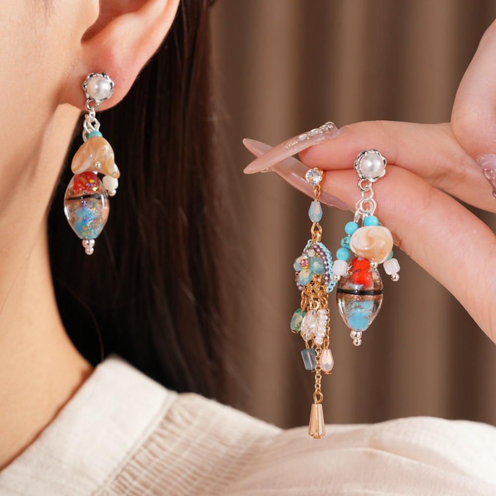 Boho Vintage Gold Tone Inlaid  - Women Fashion Photoshoot ulasan dan harga