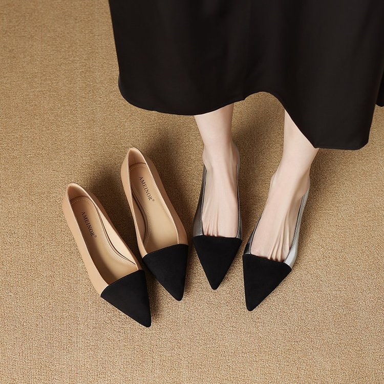 French ladies' high-heeled sho - Women'S Fashion Shoes ulasan dan harga