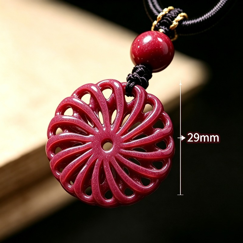 Fashion Red Cinnabar Jade tran - Women'S Fashion Jewellery ulasan dan harga
