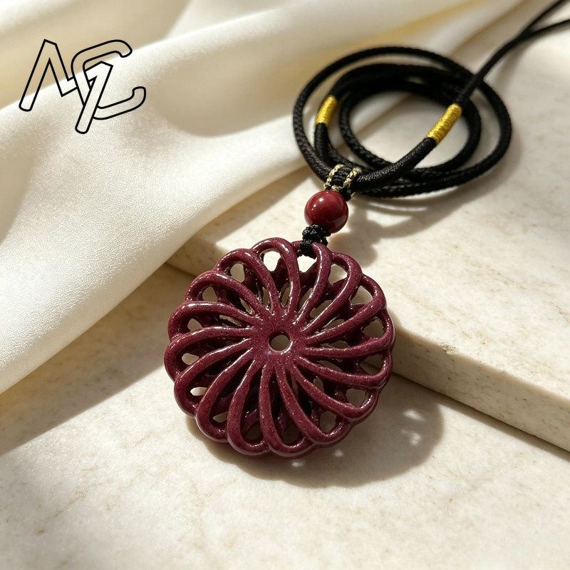 Fashion Red Cinnabar Jade tran - Women'S Fashion Jewellery ulasan dan harga