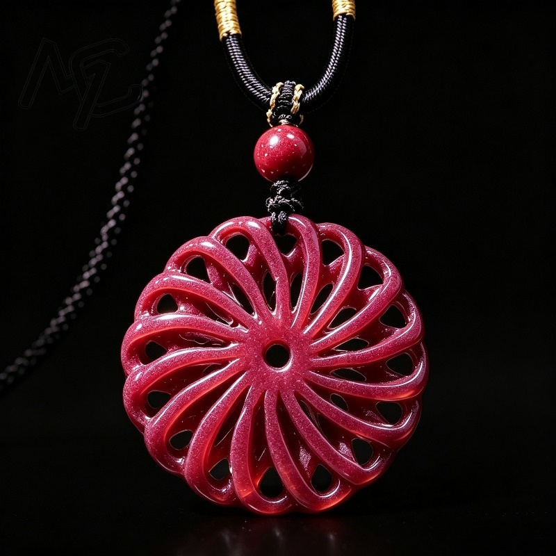 Fashion Red Cinnabar Jade tran - Women'S Fashion Jewellery ulasan dan harga