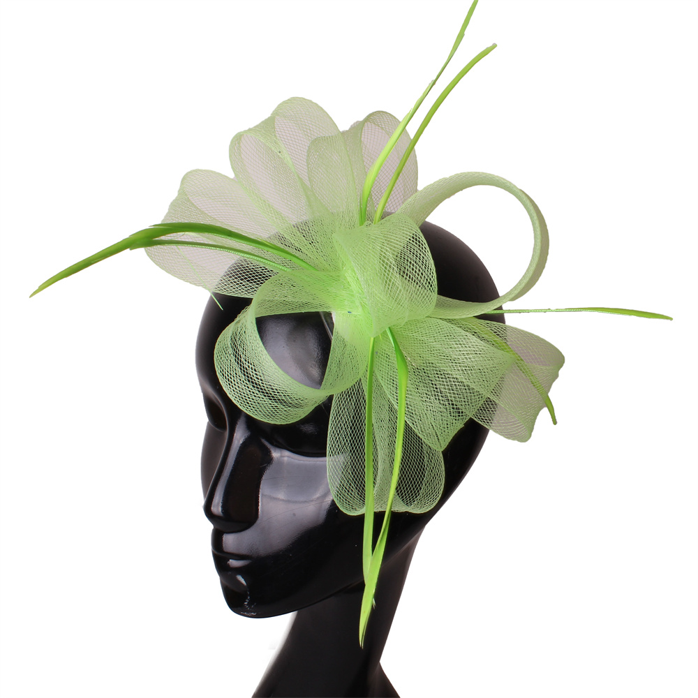 Feathers Ribbon Fascinator Hat - Women'S Fashion Kentucky Derby ulasan dan harga