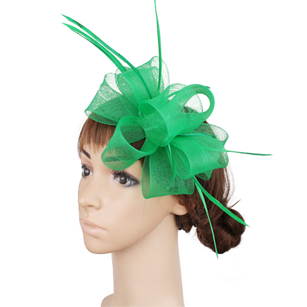 Feathers Ribbon Fascinator Hat - Women'S Fashion Kentucky Derby ulasan dan harga