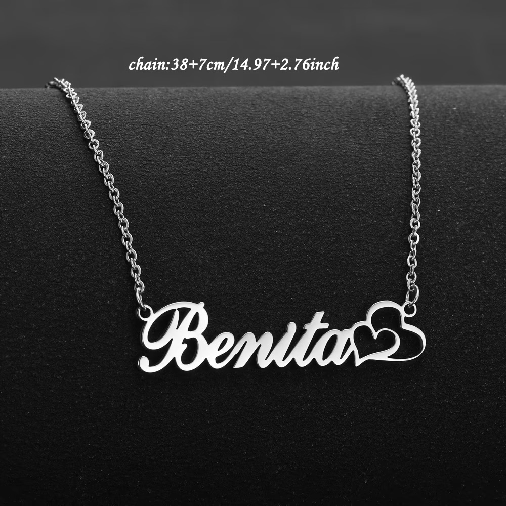 Personalized Double Heart Cust - Women Fashion Names ulasan dan harga
