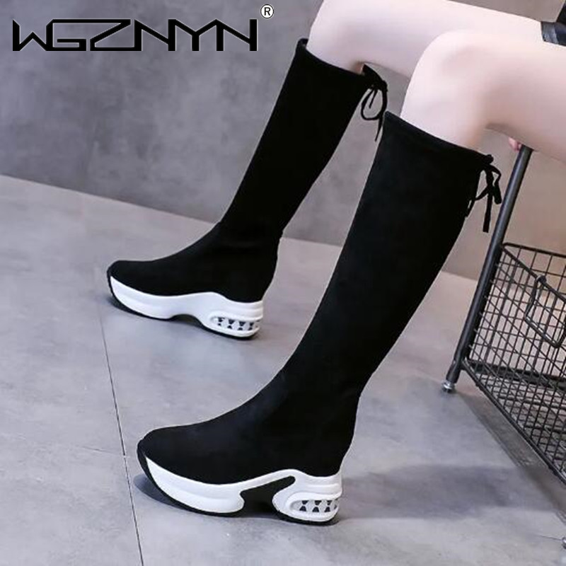 Winter Warm Chunky Platform Lo - Women'S Fashion Knee High Boots ulasan dan harga