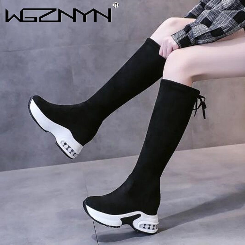 Winter Warm Chunky Platform Lo - Women'S Fashion Knee High Boots ulasan dan harga