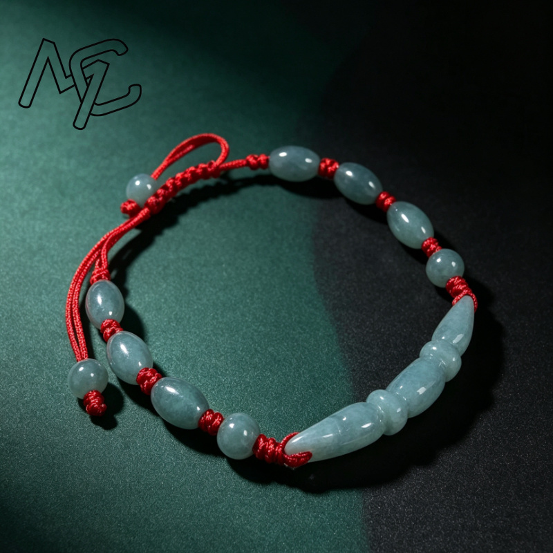 Natural Blue water Jade Burma  - Women'S Fashion Jewellery ulasan dan harga